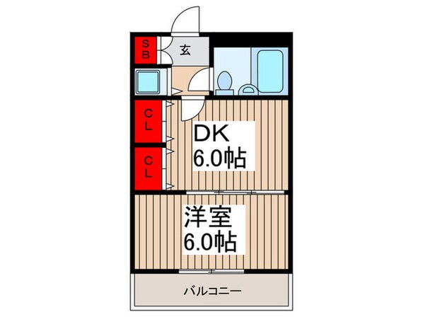 エスポワ－ルの物件間取画像